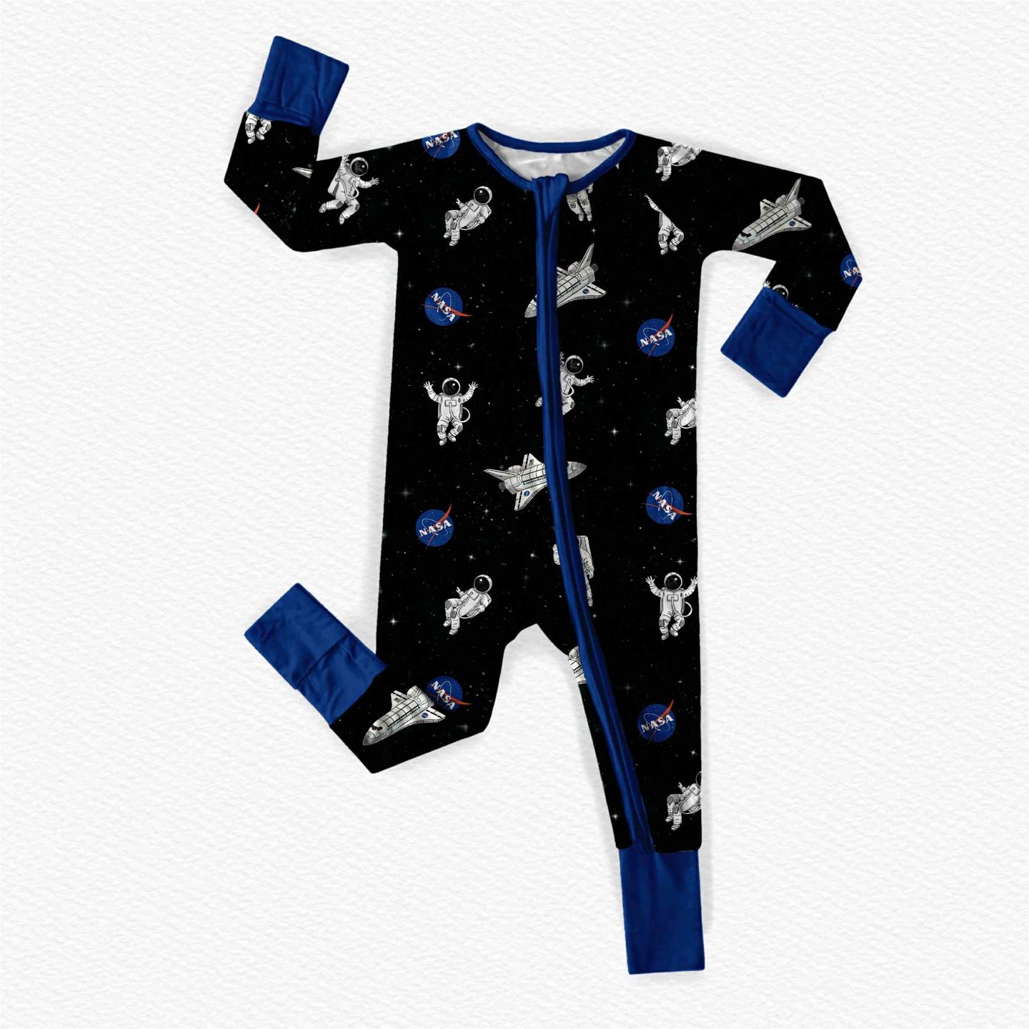 PRE-ORDER: NASA Bamboo Viscose 2-Way Zipper Romper